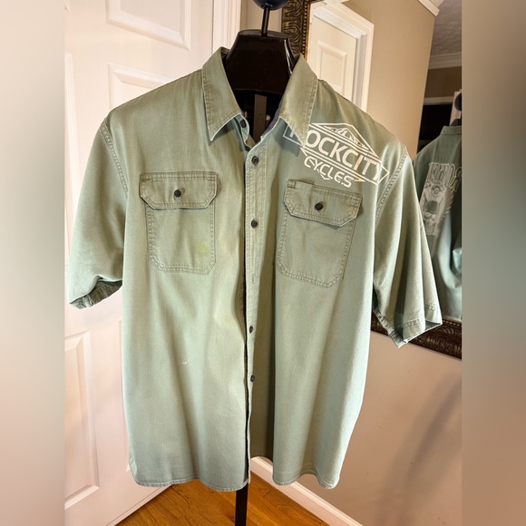 Rock City Cycles Flex Comfort Gray Shirt - Picture 1 of 6
